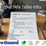 একটি প্রফেশনাল সিভি (CV) এর নমুনা এবং সিভি লেখার নিয়মাবলী।
